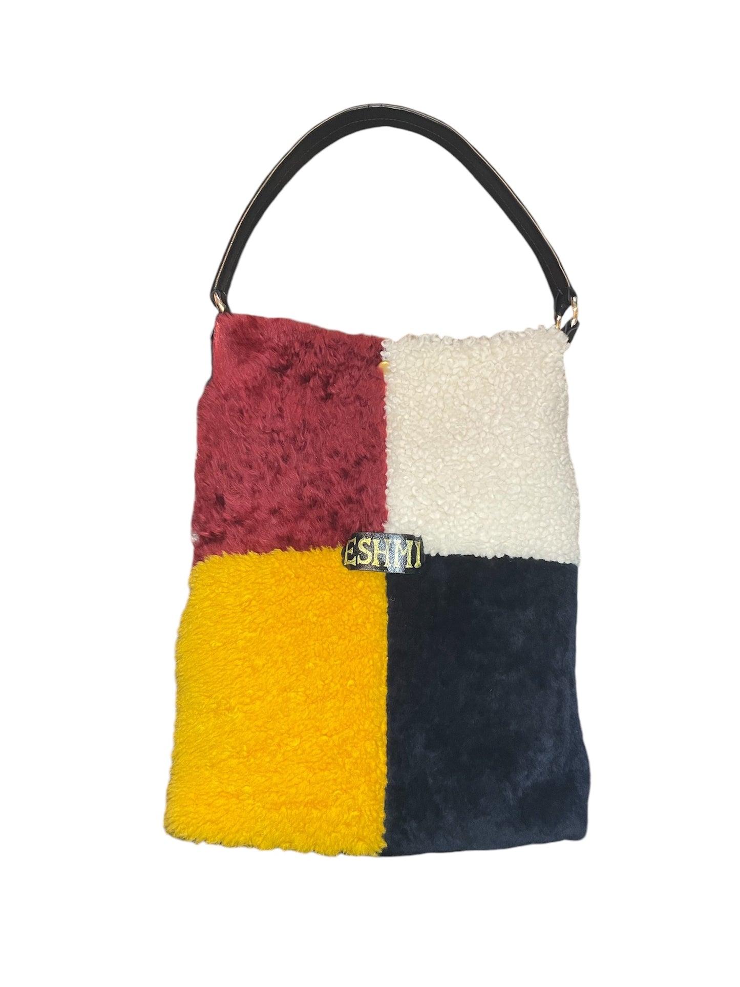 HandBag Natural leather Natural fur ESHMI Premium