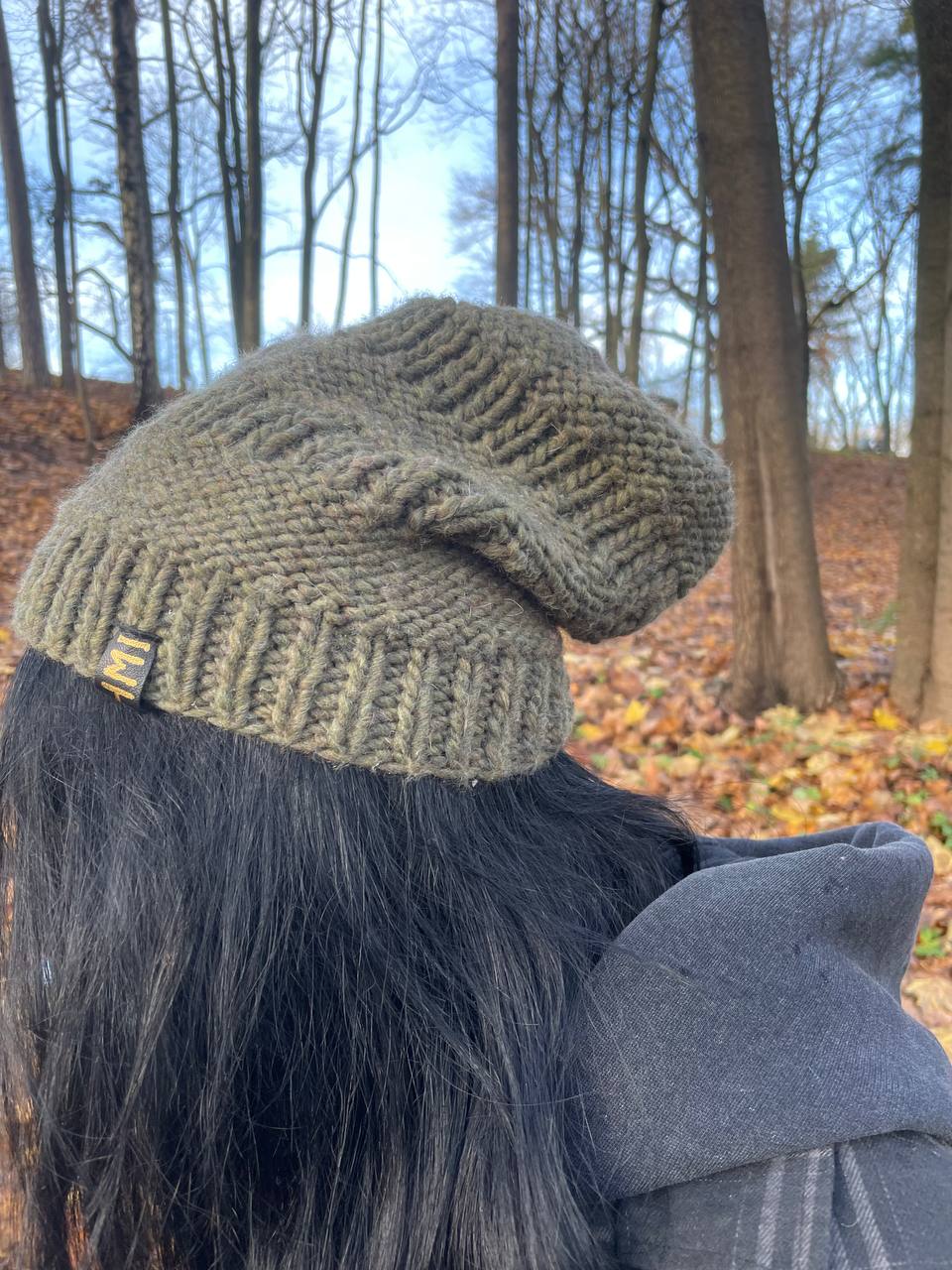 Knitted winter hat