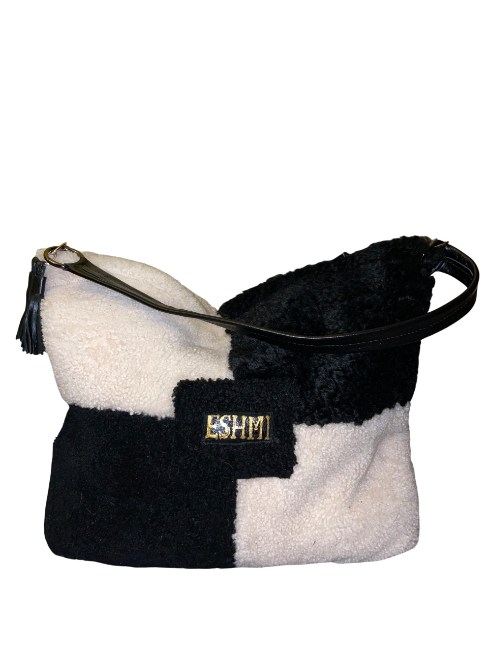HandBag Natural leather Natural fur ESHMI Premium