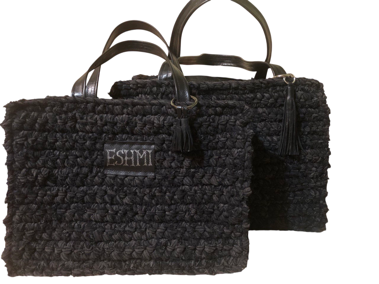 HandBag Natural leather cotton ESHMI Premium (small)
