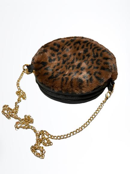 Handmade Small Leopard Print Bag